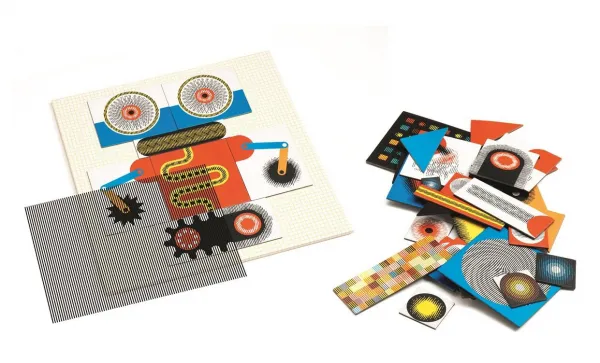 Djeco Puzzle kinoptik Roboti 60 dielikov