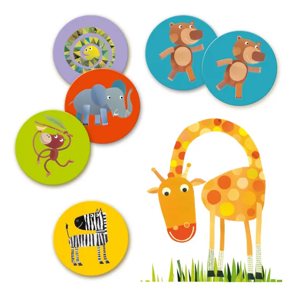 Guľaté pexeso jungle