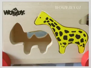 WOODY - Kamión s vkladacími tvarmi - zvieratká