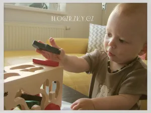WOODY - Kamión s vkladacími tvarmi - zvieratká