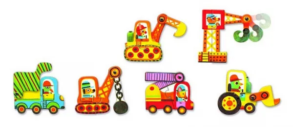 Puzzle Duo – Pohyblivé autá