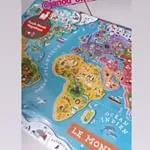 Magnetická mapa sveta - puzzle 92 magnetov - anglická verzia