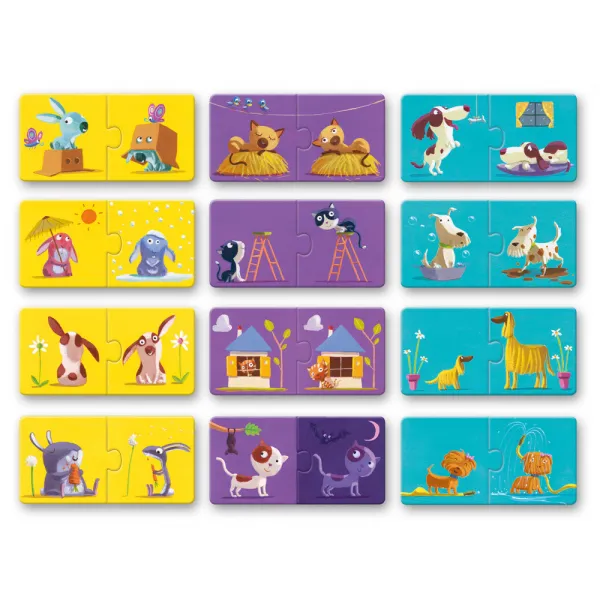 Djeco Puzzle duo Protiklady 24 dielikov