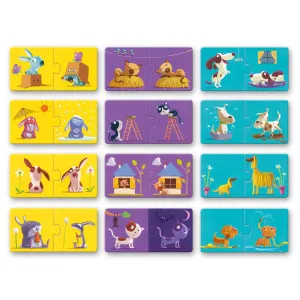 Djeco Puzzle duo Protiklady 24 dielikov