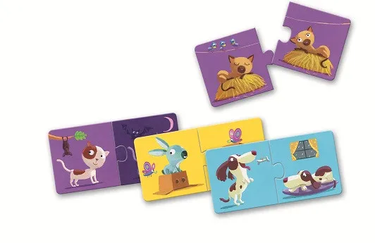 Djeco Puzzle duo Protiklady 24 dielikov