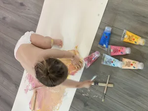 Prstové farby v tube pre dievčatá – 6 ks