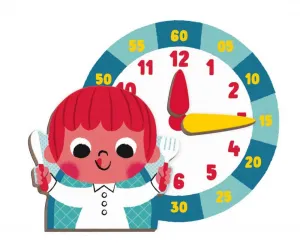 Magnetická kniha skladačka Hodiny