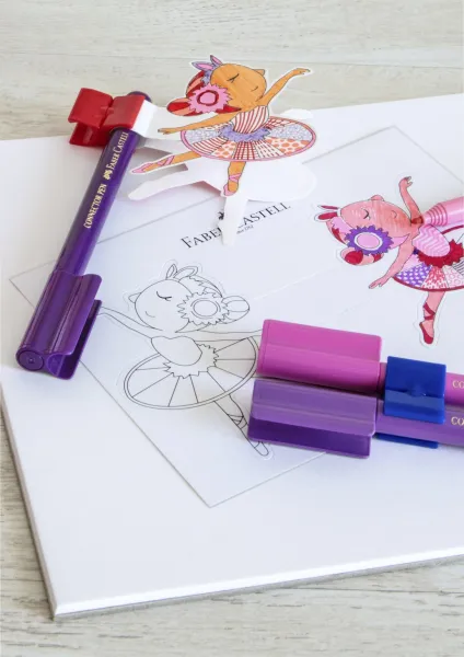 Fixky Faber-Castell Connector Balerínka - 33ks