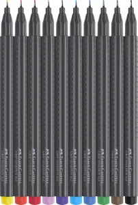 Linery Faber-Castell GRIP, 0.4mm - 10 farieb