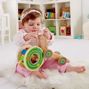 Ťahačka slimák s vkladacími geometrickými tvarmi