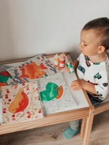 Výtvarná hra Chameleón – umývateľné prstové farby