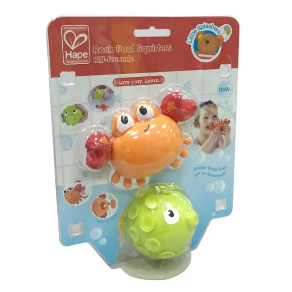 HAPE - Hračky do vody - striekací krab s rybkou