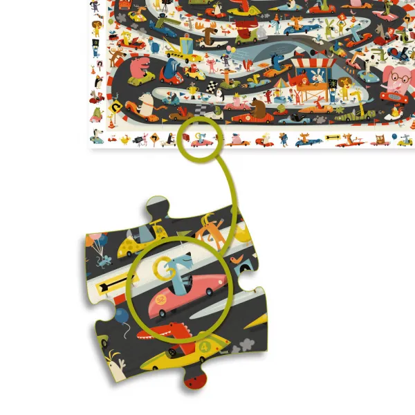Puzzle – automobilové preteky – 54 ks