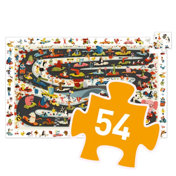 Puzzle – automobilové preteky – 54 ks