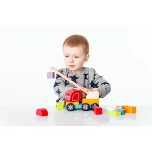 Cubik Autožeriav s magnetom drevená skladačka