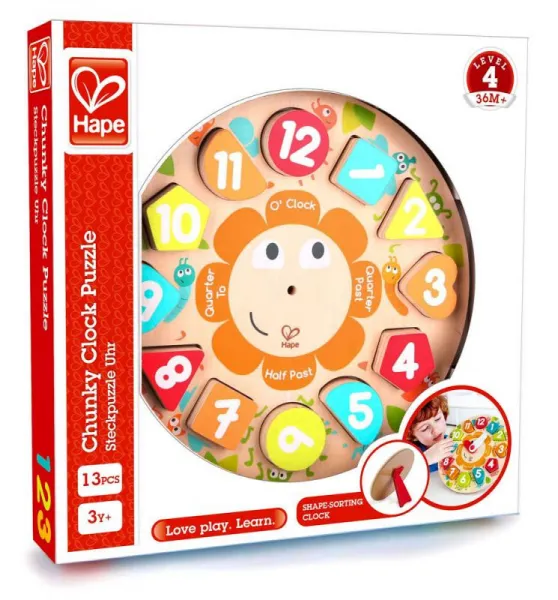 HAPE - Detské puzzle hodiny