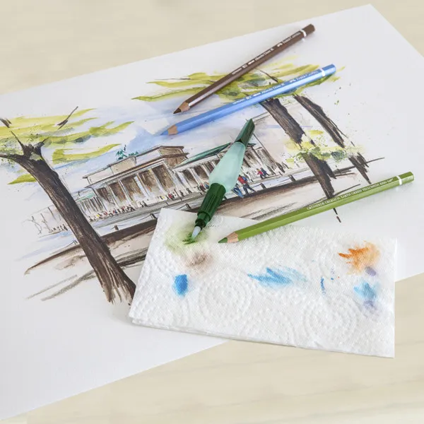 Štetček Faber-Castell so zásobníkom na vodu