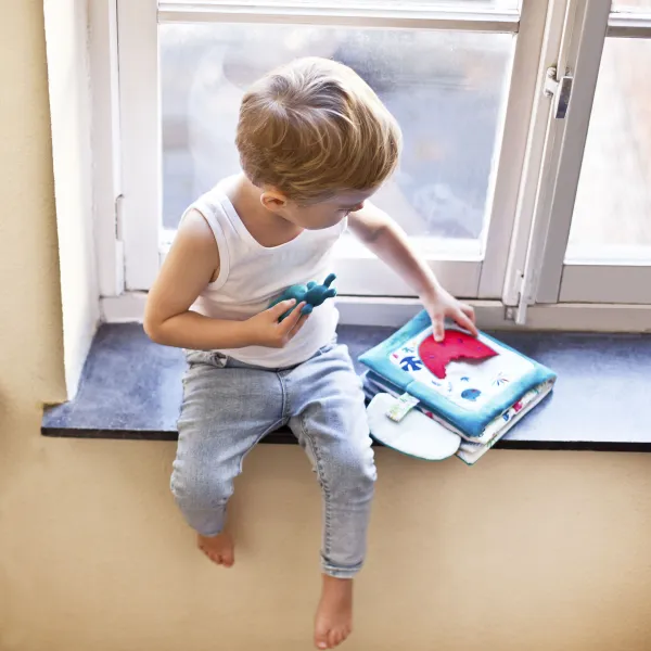 Lilliputiens - nosorožec Marius hľadá tatka - textilná knižka