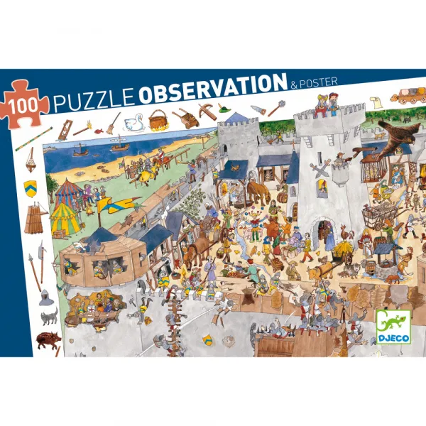 Puzzle - Opevnený hrad - 100 ks