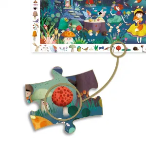Djeco Puzzle Rozprávkový les 100 dielikov