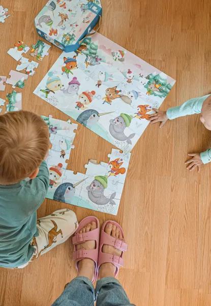 Puzzle - Party na snehu - 36 ks