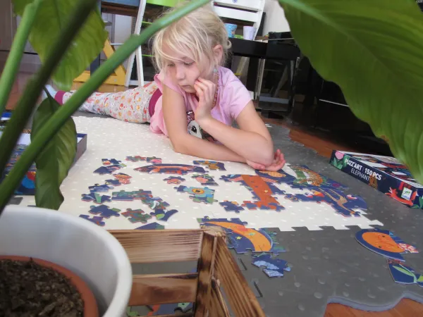 Djeco Puzzle veľké Rozprávkový slon 150 dielikov