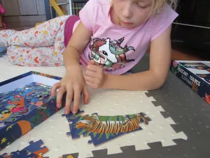Djeco Puzzle veľké Rozprávkový slon 150 dielikov