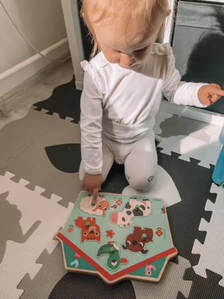 Djeco Puzzle vkladacie Domáce zvieratká 5 dielikov