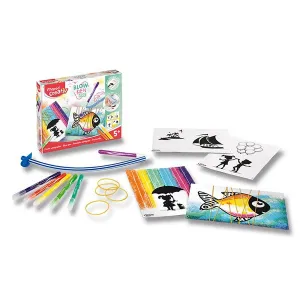 MAPED - Kreatívna sada CREATIV Blowpen String Art, sada 6 ks