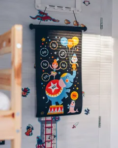 Magnetická hra Terč a šípky - Cirkus