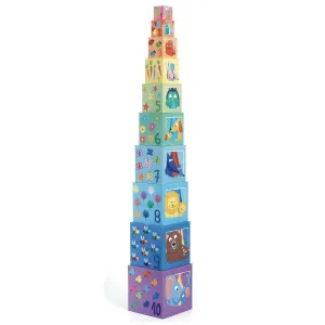 Skladacie kocky - pyramída - mamičky a mláďatká