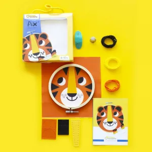 Detské vyšívanie - tiger
