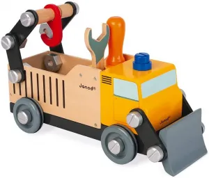 BricoKids - Drevené auto a stavebnica - Nákladné auto - 43 ks