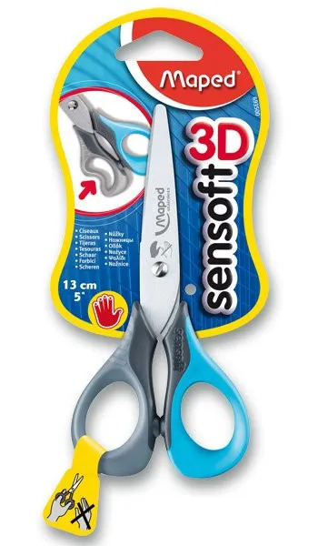 Nožnice Maped SenSoft Left pre ľavákov 13 cm, mix farieb