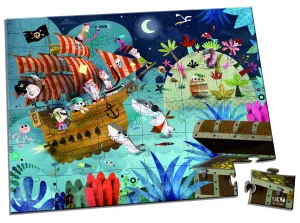 Puzzle v kufríku - Lovci pokladov - 36 ks