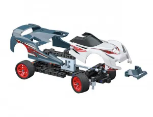 CLEMENTONI - Mechanické laboratórium - Pretekárske autá, 50 modelov, 350 dielikov