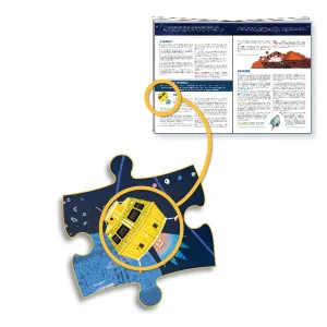 Vyhľadávacie puzzle s plagátom - Vesmír - 200 ks