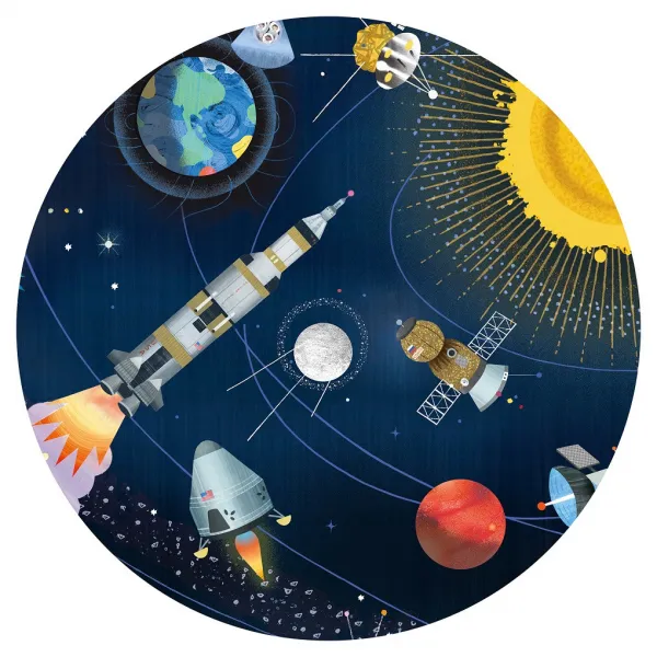 Vyhľadávacie puzzle s plagátom - Vesmír - 200 ks