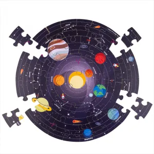 Bigjigs Toys Okrúhle podlahové puzzle Slnečná sústava 50 dielikov