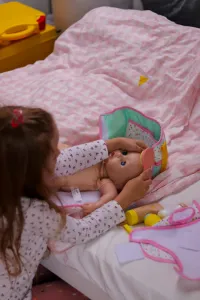 Prebaľovacia taška s príslušenstvom pre bábiky