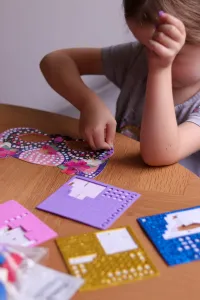 Detský ateliér mini - párty masky - mozaika