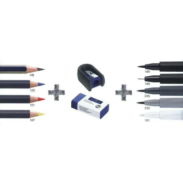 Popisovače Faber-Castell Comic 3D - 11 ks