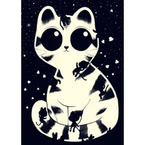 Efektné puzzle - prítulná mačka - 50 ks