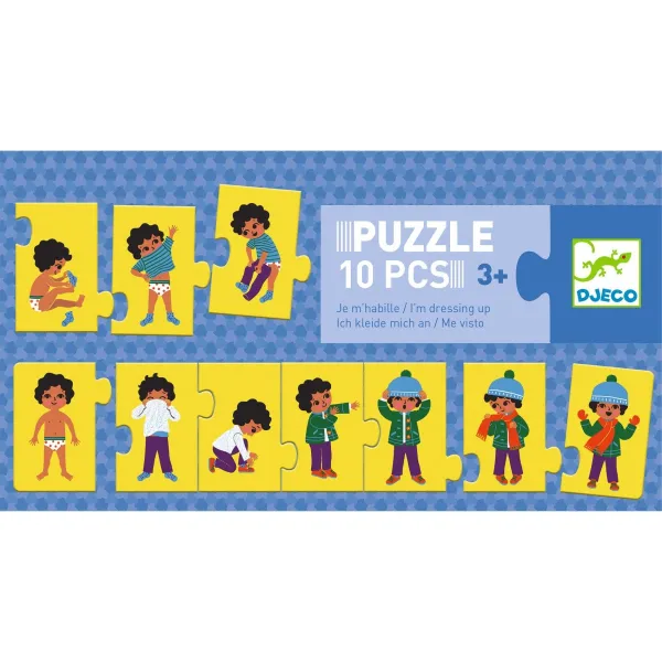 Puzzle - Učím sa obliekať - 10 ks