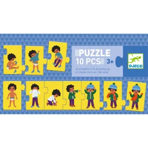 Puzzle - Učím sa obliekať - 10 ks