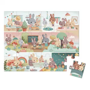 Puzzle v kufríku - Môj deň - 24 ks