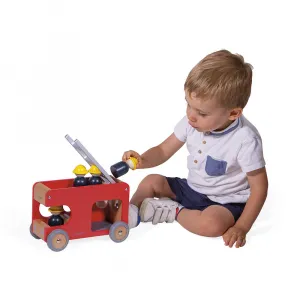 Drevené auto Bolid - Hasiči