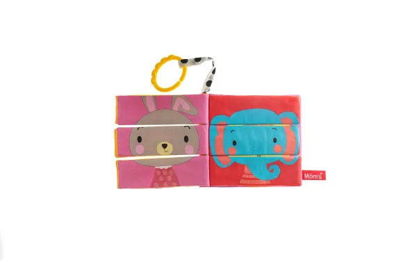Mom’s Care - textilná knižka - Puzzle zvieratiek