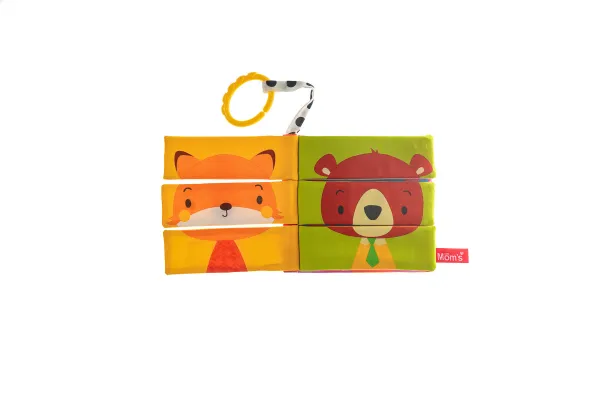 Mom’s Care - textilná knižka - Puzzle zvieratiek