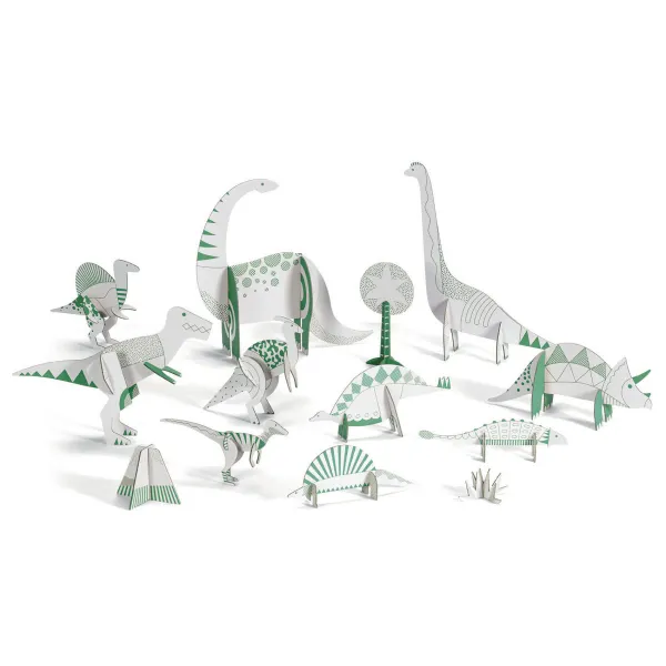 Vyfarbi, zostav a hraj sa - Dinosaury